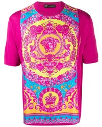 pink versace mens shirt