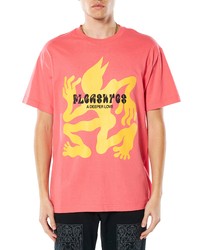 Pleasures Bpms Cotton Graphic Tee In Coral At Nordstrom