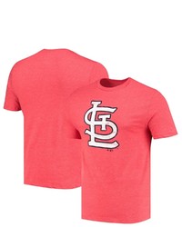 FANATICS Branded Red St Louis Cardinals Weathered Official Logo Tri Blend T Shirt