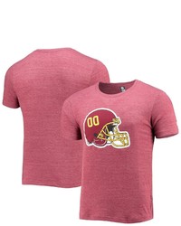 New Era Burgundy Washington Football Team Alternative Logo Tri Blend T Shirt