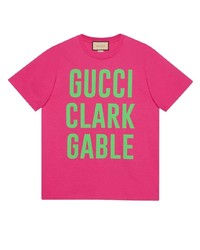 Gucci Clark Gable Print T Shirt