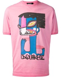 dsquared2 pink t shirt