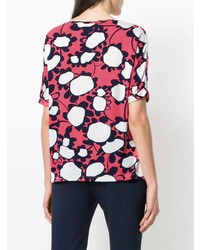 Le Tricot Perugia Floral Short Sleeve Top