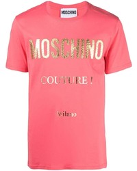 Moschino Lettering Logo Stamp T Shirt