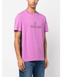 Moncler Logo Print Short Sleeved T Shirt