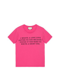 Gucci Love Letter Print T Shirt