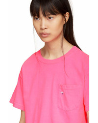 Noah Nyc Pink Pocket T Shirt