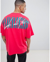 ASOS DESIGN Oversized T Shirt With Graffiti And Text Back Print