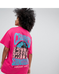 Crooked Tongues Oversized T Shirt With Sound System Print