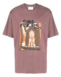 Song For The Mute Painterly Print Cotton T Shirt
