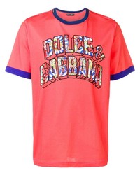 Dolce & Gabbana Paisley 3d Font Logo T Shirt