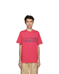 Billionaire Boys Club Pink Eu Logo T Shirt