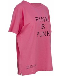 Valentino Pink Is Punk Print T Shirt