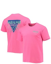 IMAGE ONE Pink Miami Hurricanes Miami Vice 305 Comfort Color T Shirt At Nordstrom