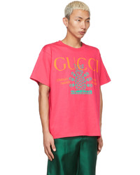 Gucci Pink Musixmatch Edition 22705 Pineapple T Shirt