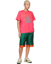 Gucci Pink Musixmatch Edition 22705 Pineapple T Shirt