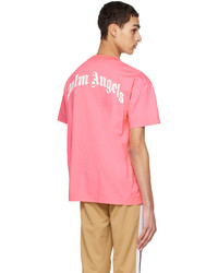 Palm Angels Pink Shark T Shirt
