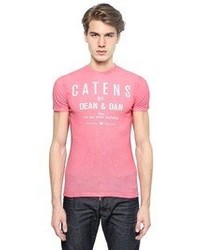 DSquared Printed Sexy Slim Fit Cotton T Shirt