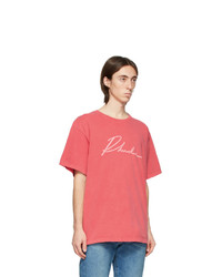 Rhude Red Logo Script T Shirt