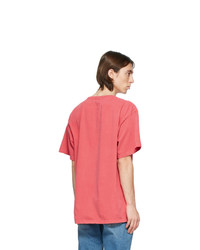 Rhude Red Logo Script T Shirt