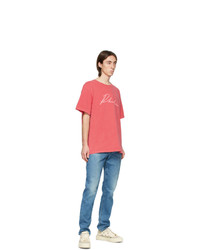 Rhude Red Logo Script T Shirt