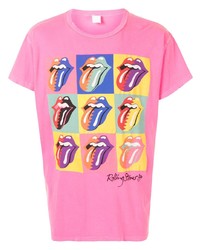MadeWorn Rolling Stones Print Cotton T Shirt