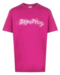Supreme Smoke Print T Shirt