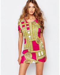 Versace Jeans Dress With Medal Print
