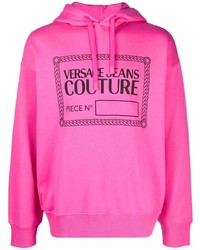 VERSACE JEANS COUTURE Logo Print Pullover Hoodie