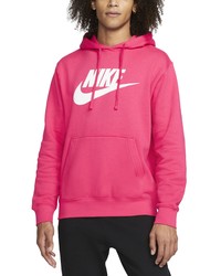 Nike Sportswear Club Fleece Logo Hoodie In Rush Pinkrush Pink At Nordstrom
