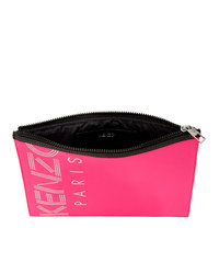 Kenzo Pink Large Logo Pouch