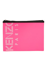 Kenzo Pink Large Logo Pouch
