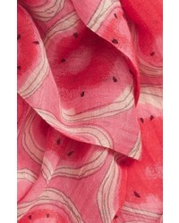 Sole Society Watermelon Print Skinny Scarf