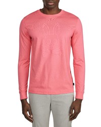 Psycho Bunny Owen Long Sleeve Graphic Tee In Rose Quartz At Nordstrom