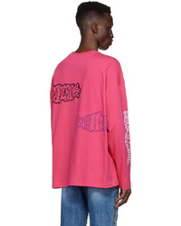 We11done Pink Cotton Long Sleeve T Shirt