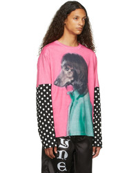 Vyner Articles Pink Lauri Skater Long Sleeve T Shirt
