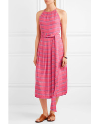 Vanessa Seward Delisisle Printed Voile Midi Dress Pink