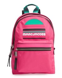 Hot Pink Print Nylon Backpack