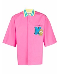 Moschino Flocked Bear Logo Shirt
