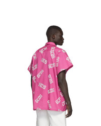 Gcds Pink Monogram Shirt