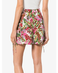 All Things Mochi Tropical Print Side Tie Cotton Shorts