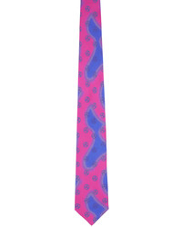 Liberal Youth Ministry Pink Purple Football Tie