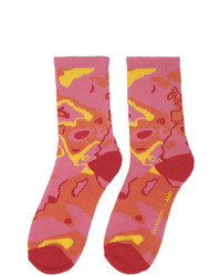 Sies Marjan Pink And Orange Amo Edition Colorworld Socks