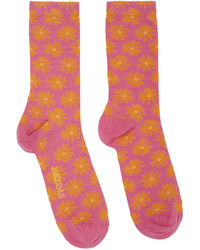 Jacquemus Pink Les Chaussettes Fleurs Socks