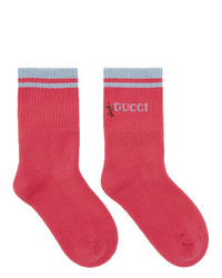 Gucci Pink Shiny Pong Socks
