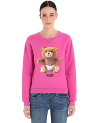 Moschino Teddy Bear Print Cotton Sweatshirt