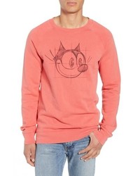 Hot Pink Print Sweatshirt