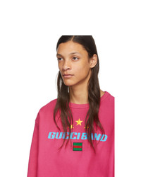 Gucci Pink Band Crewneck Sweater