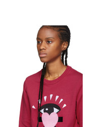 Kenzo Pink Limited Edition Cupid Eye Sweatshirt