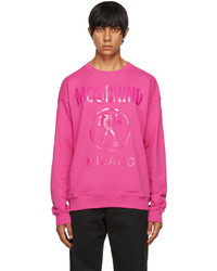 Moschino Pink Monotone Double Question Mark Sweatshirt